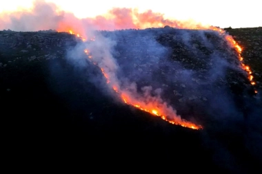 Un intendente de la UCR llevó sus sospechas por un incendio forestal a la Justicia