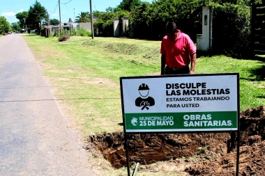 Egüen avanza con el plan de obras para renovar el suministro de agua potable en 25 de Mayo