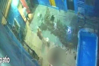 Horror en San Martín: regresó de trabajar y mató a la pareja delante de la cámara de vigilancia