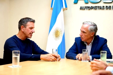 Roque Pérez: el intendente Sciaini mantuvo una reunión con Arteaga en AUBASA