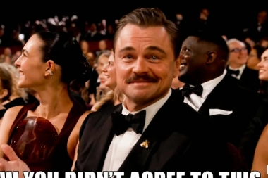 Lo hizo otra vez: Leonardo DiCaprio volvió a convertirse en meme en la ceremonía de Los Oscar