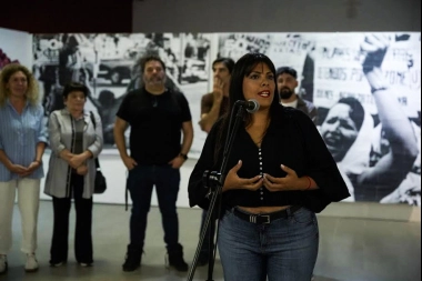 Eva Mieri participó de la reinauguración del Museo Roverano con una muestra a 50 años del Golpe de Estado
