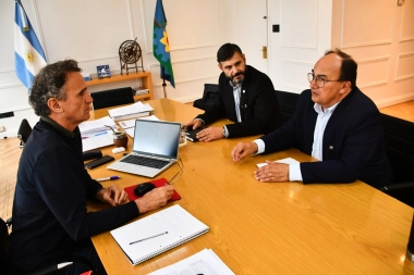 Reunión estratégica: Katopodis recibió al intendente Salomón para avanzar en obras para Saladillo