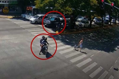 La Patrulla de Vicente López interceptó a dos sujetos que circulaban armados y en una moto sin identificación