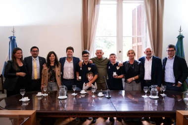 La Cámara de Diputados bonaerense recibió al seleccionado argentino de básquet para atletas con síndrome de down