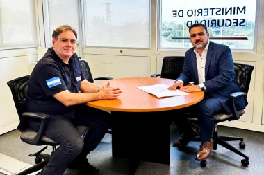 Luayza se reunión con Javier Alonso y le trasladó una serie de proyectos para mejorar la seguridad en Berazategui