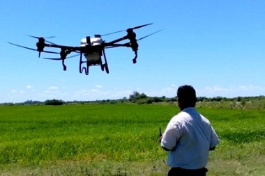 Puglelli presentó un proyecto para promover el uso de drones en actividades agropecuarias