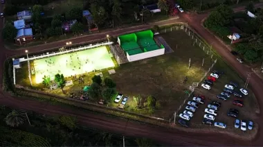 Egüen destacó la gran convocatoria en el Polideportivo de Pedernales re-transformado