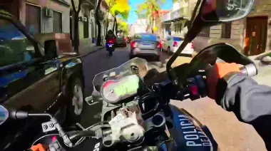 Policía de la Ciudad detuvo a motochorro tras una peligrosa persecución en Boedo