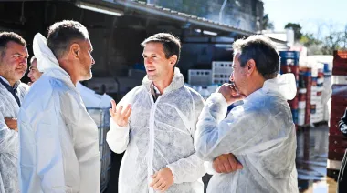 Producción local: Mantegazza recorrió la fábrica de lácteos La Mansa de Domselaar