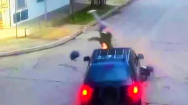 Motociclista imprudente fue chocada por un automovilista en Don Torcuato
