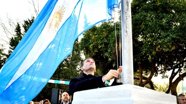 San Vicente: Mantegazza encabezó los festejos oficiales por el Día de la Bandera en Domselaar