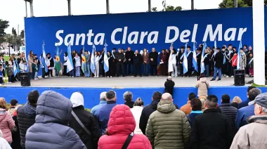 Wini encabezó el acto por el paso a la Inmortalidad del General José de San Martín en Mar Chiquita