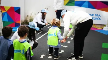 Vicente López inauguró el primer patio adaptado Joy of moving de Argentina