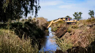 Ante la llegada del Súper Niño, Viamonte avanza con las obras de canalización en el barrio Juan Domingo Perón