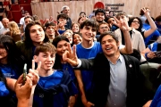 Kicillof visitó la Universidad de Quilmes, celebró un acto de la JUP pero sin la presencia de Mayra Mendoza