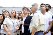 Kicillof visitó Necochea: recorrida con jóvenes scouts y prevención de incendios