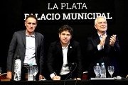 Kicillof, Katopodis y Alak anunciaron la finalización del Acueducto Norte y presentaron nuevas obras para La Plata