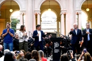 Kicillof y Alak relanzan las obras en el Teatro del Lago de La Plata con una inversión millonaria