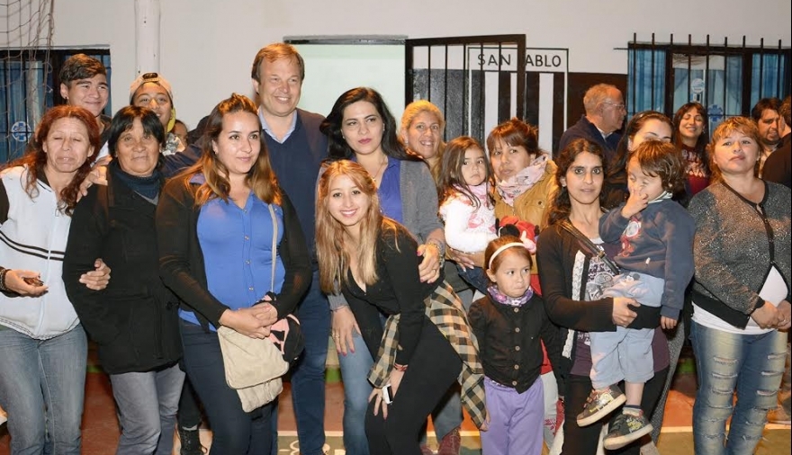 Cascallares visitó el Club San Pablo de Burzaco donde el municipio realizó mejoras