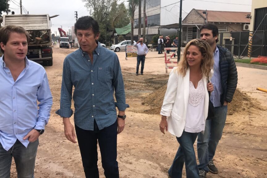 Campbell y Posse recorrieron obras que unen San Isidro con San Fernando