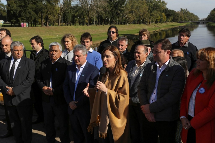 Vidal lanzó un "plan de obras por emergencia hídrica" para el noroeste bonaerense