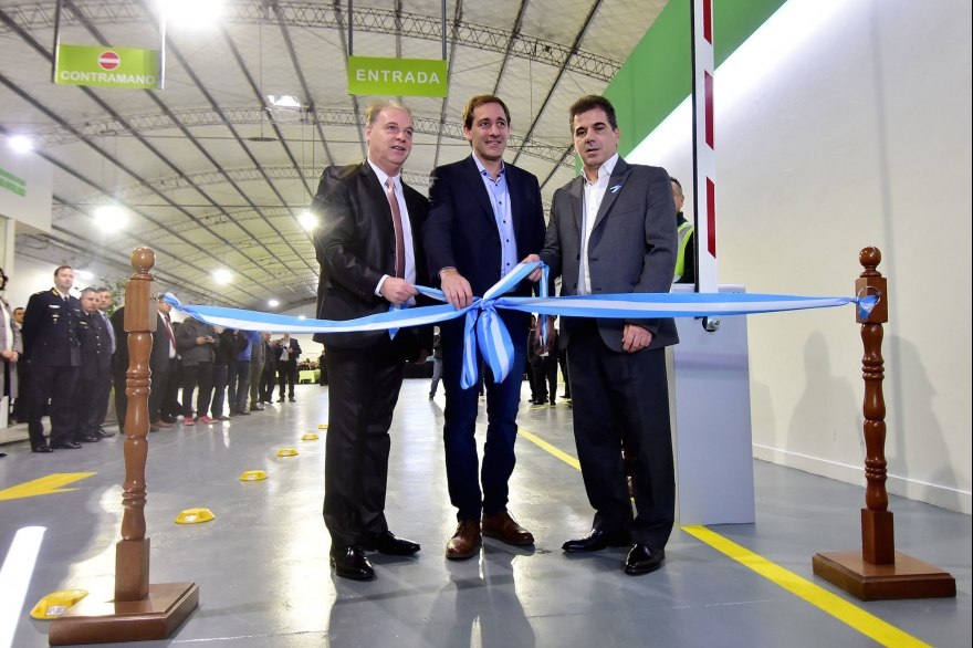 Ritondo inauguró la nueva planta de verificación vehicular que dependerá del ministerio de Seguridad