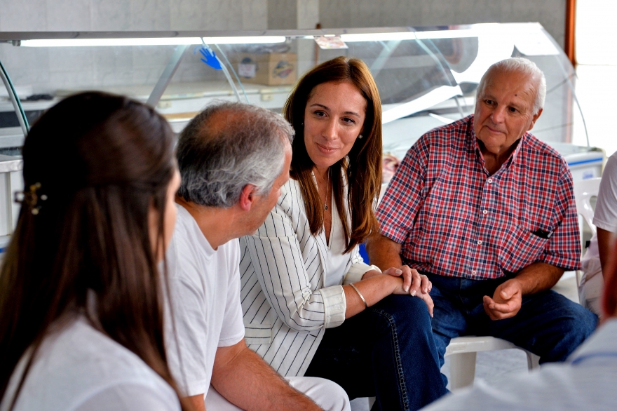 Vidal continúa con sus recorridas: visitó Laprida, General La Madrid y González Chaves