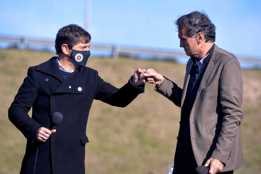 Kicillof volvió a mostrarse con Katopodis: obras para la Ruta Provincial 6