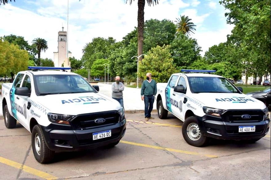 Pehuajó: Zurro presentó nuevos patrulleros y agradeció a Kicillof