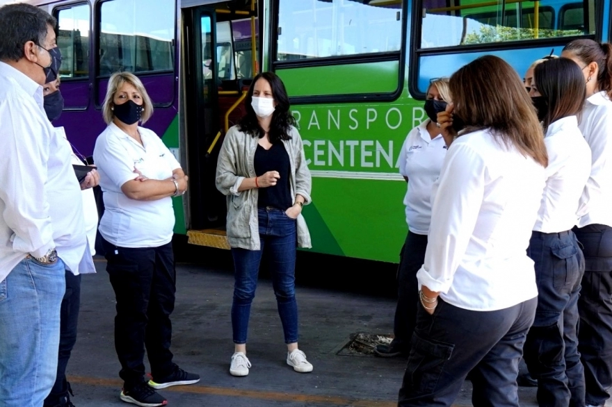 Vicente López: instalan cámaras en el Transporte del Bicentenario