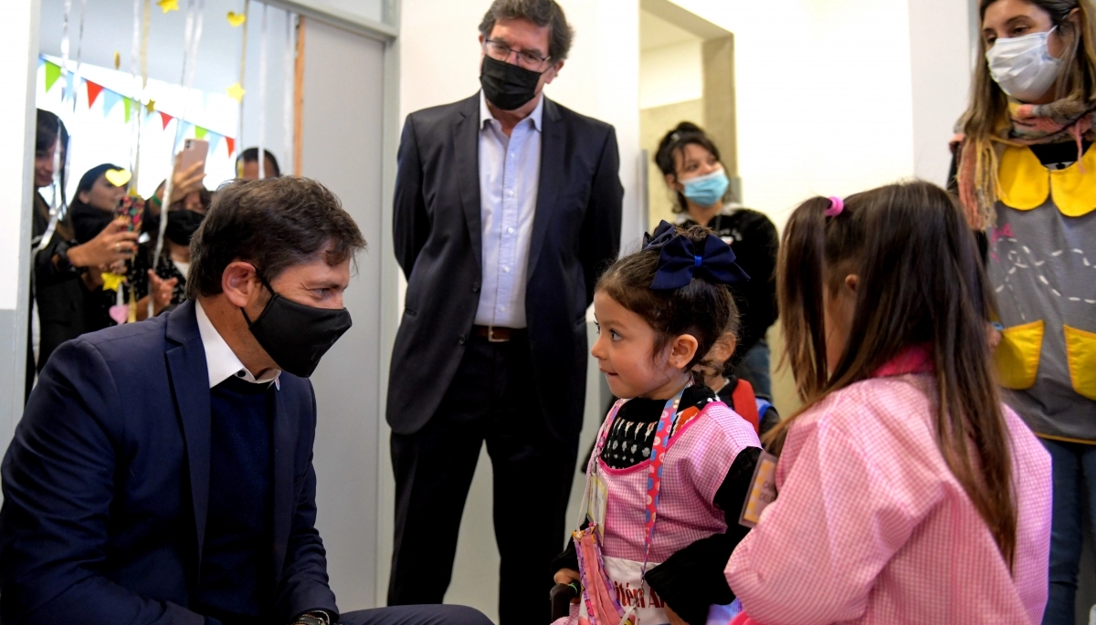 Infraestructura escolar: Kicillof y Sileoni inauguraron un jardín en Florencio Varela