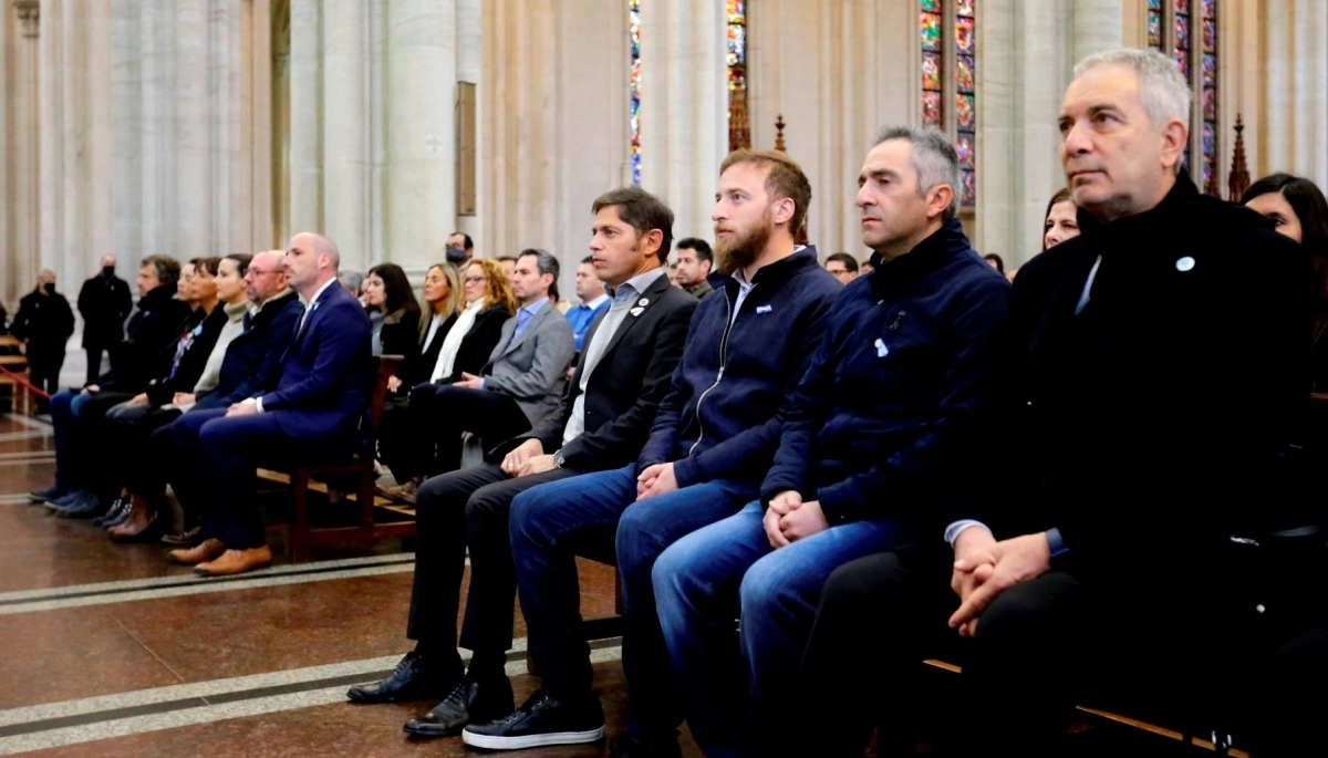 Kicillof y su Gabinete participaron del Tedeum de La Plata: Garro no asistió