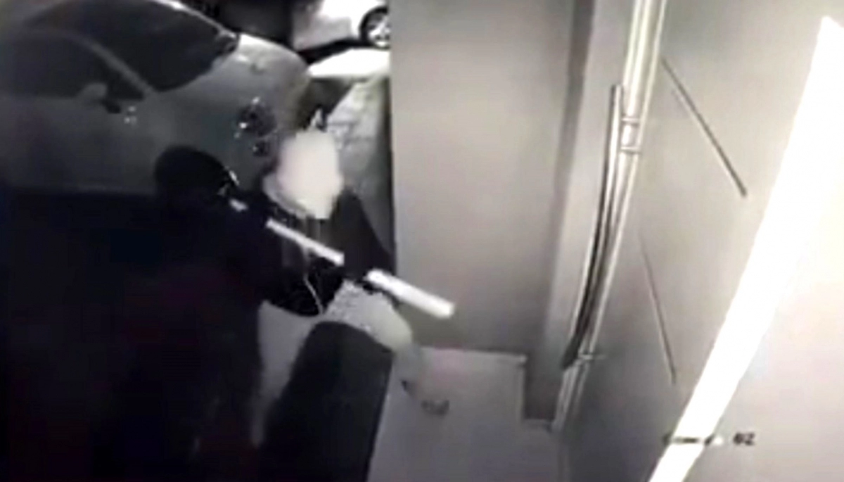 Video: con extrema violencia, ladrones intentaron colarse en una vivienda platense