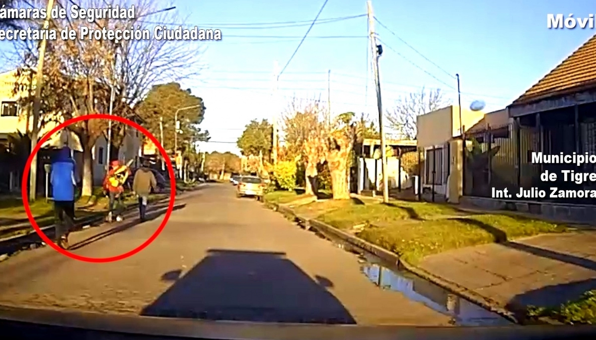 Video: gracias al COT apresaron a ladrones que robaban materiales de una casa