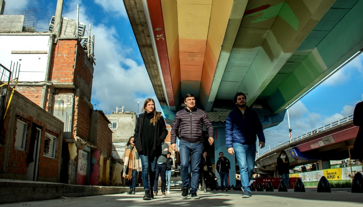 Migliore y De Marchi recorrieron las obras de la ex Villa 31 para “Garantizar la integración social”