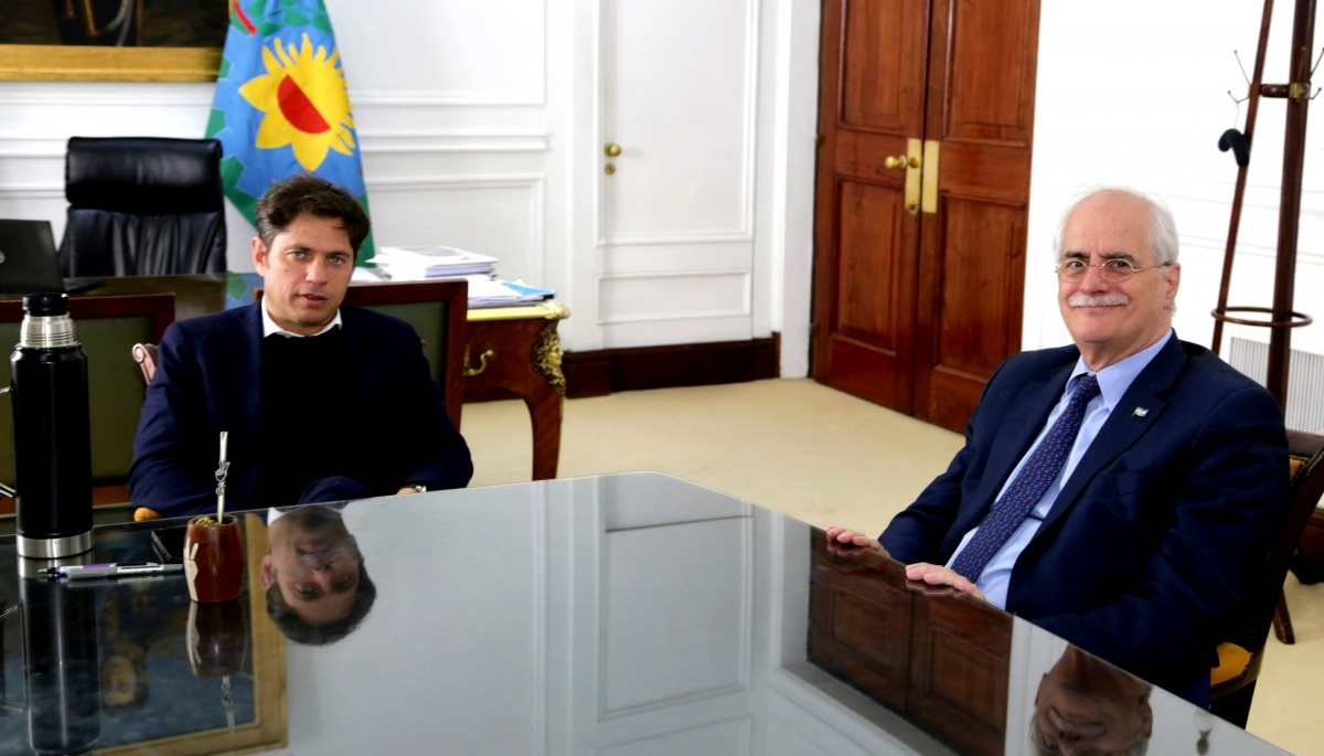 Kicillof recibió a Taiana en el marco del plan de urbanización de un predio de Los Hornos