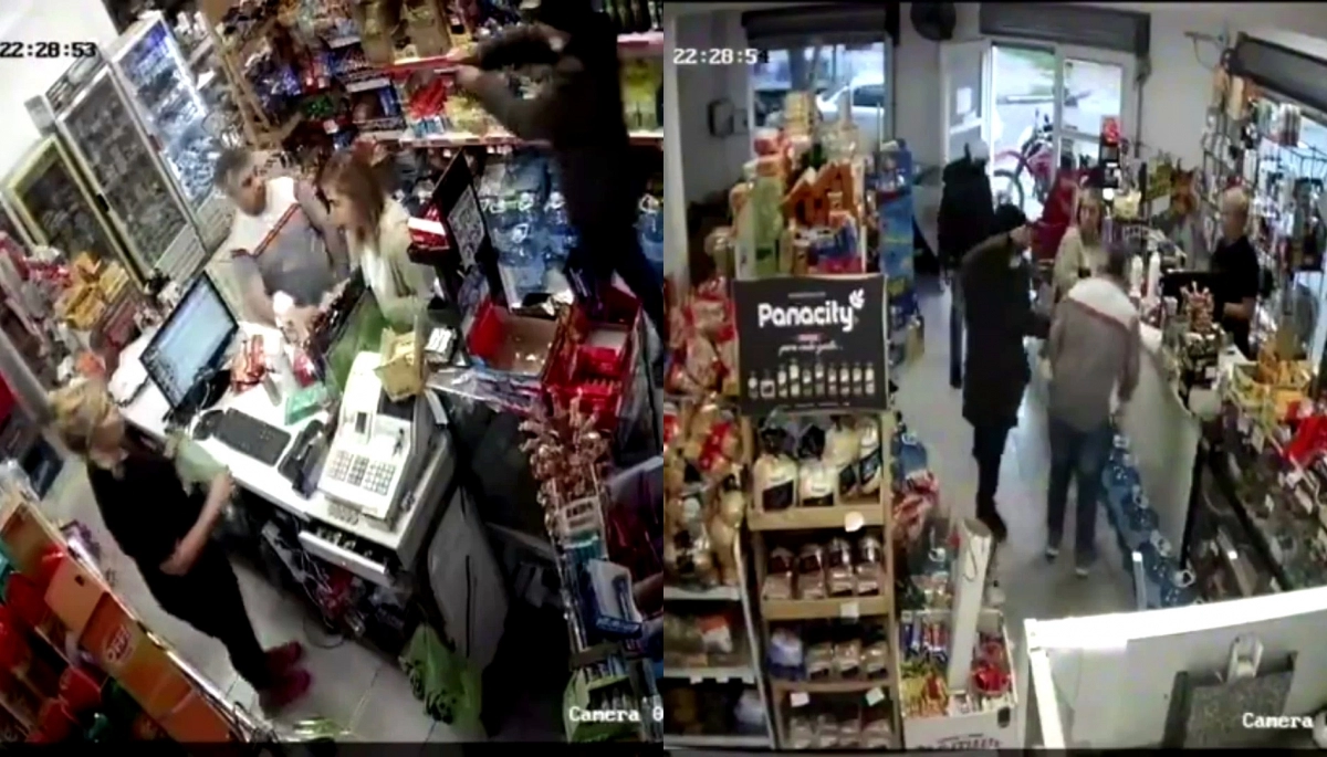Violento asalto en La Plata: se llevaron todo y a un cliente lo patearon en el piso