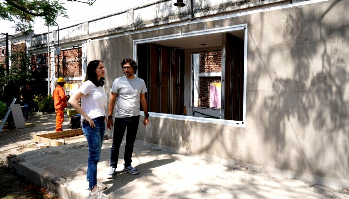 Soledad Martínez supervisó las obras del nuevo destacamento en Florida Oeste