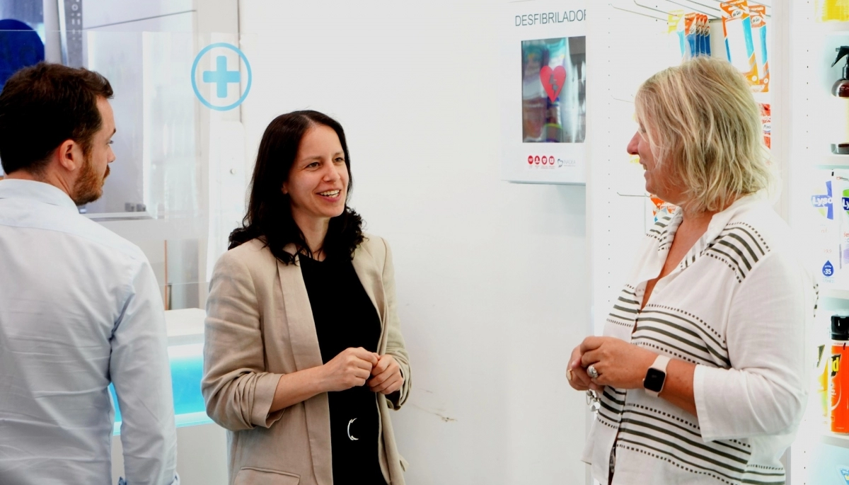 Soledad Martínez supervisó su programa Centro Comercial Cardioprotegido en Munro