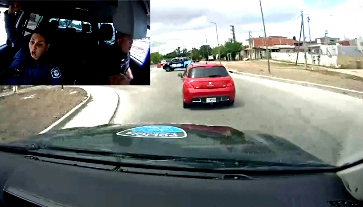 Salidera bancaria y demencial persecución policial en el Camino del Buen Ayre