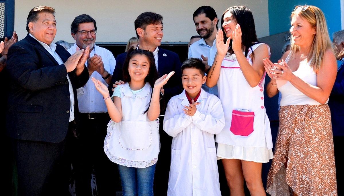 Escuelas A La Obra: Kicillof, Ishii y Sileoni inauguraron una primaria en Jose C. Paz