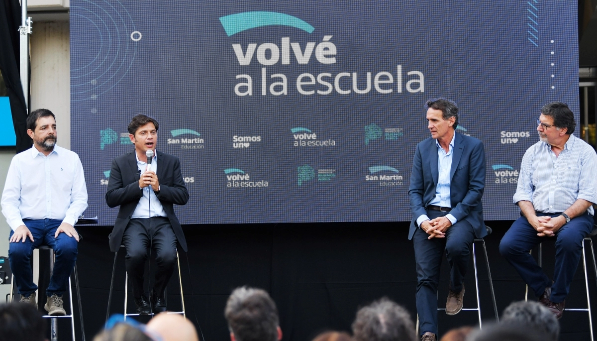 Kicillof volvió al Conurbano y participó de la presentación del programa “Volvé a la Escuela”