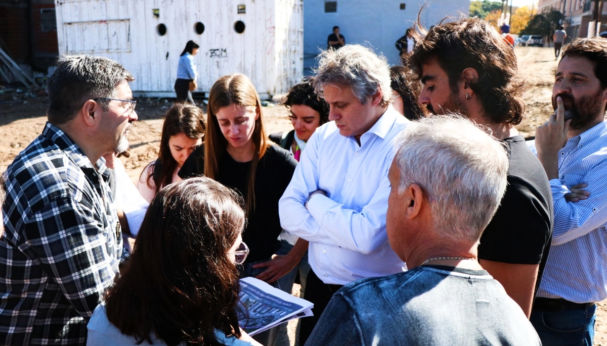 Funcionarios de CABA supervisaron las obras en el Barrio Rodrigo Bueno