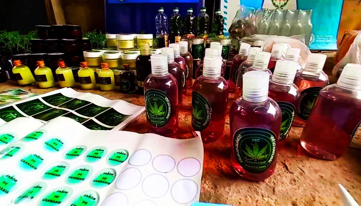 No estaba autorizada: allanada y detenida por fabricar y vender productos con cannabis