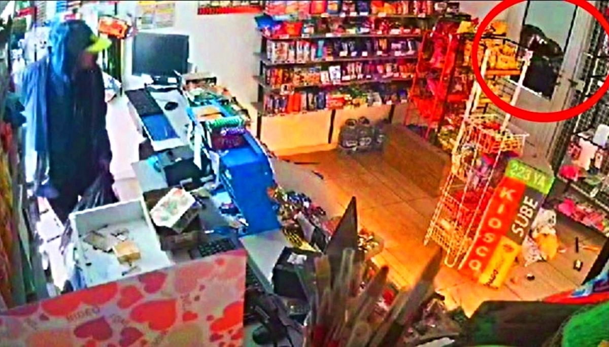 Delincuente que pretendía vaciar un kiosco recibió la peor sorpresa