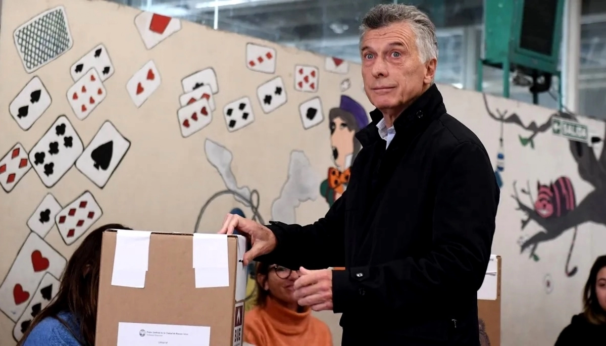 Mauricio Macri votó en Palermo: "Para mí hoy tiene que cambiar la historia”