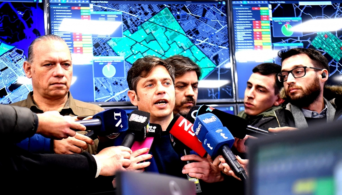 Para Kicillof, hubo una “campaña” y “preparación” detrás de los saqueos en el Conurbano