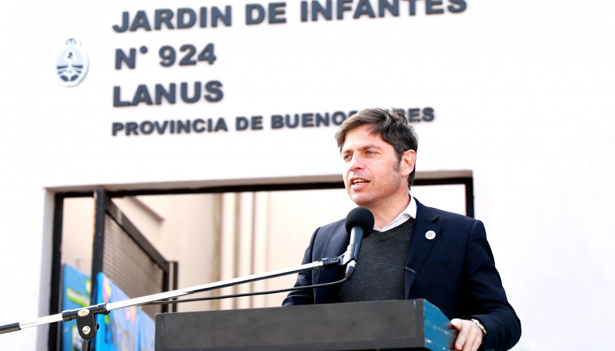 En tierras de Grindetti, Kicillof aseguró que “quedó atrás la discriminación por el color político”