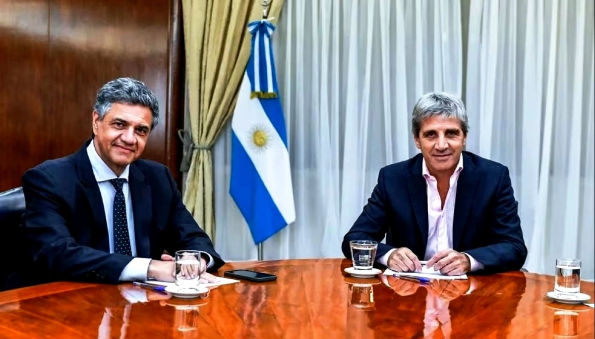 Jorge Macri se reunió con Caputo y le exigió a Nación el pago de los fondos coparticipables